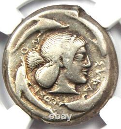 Sicilia Syracuse Ar Tetradrachm Argent Coin 480 Bc Ngc Fine 5/5 Strike