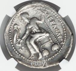 Tétradrachme Alexandre le Grand III 336-323 av. J.-C., grande pièce en argent de Macédoine NGC VF