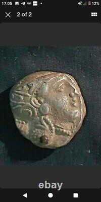 Tétradrachme D'argent Authentique D'athènes Antique (393-294 Av. J.-c.) Fine/ Vf 17.16 Grams