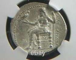 Tétradrachme D'argent D'alexandre III La Grande 336-323 Bc Babylon Menthe Ngc Ch Xf