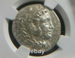 Tétradrachme D'argent D'alexandre III La Grande 336-323 Bc Babylon Menthe Ngc Ch Xf