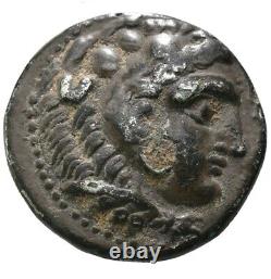 Tétradrachme ancien en argent plaqué de Macédoine 336-323 av. J.-C. Alexandre le Grand
