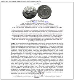 Thasos Thrace 148bc Large Antique Authentique Argent Grec Tetradrachm Coin I70108