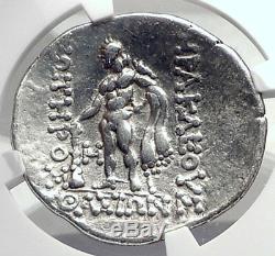 Thasos Thrace Grecque Authentique 148bc Argent Antique Tetradrachm Monnaie Ngc I72601