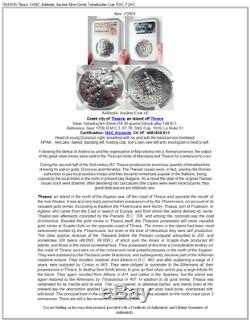 Thasos Thrace Grecque Authentique 148bc Argent Antique Tetradrachm Monnaie Ngc I72601