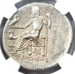 Thrace Alexandre Le Grand Lysimaque Ar Tetradrachm 305 Bc Monnaie Ngc Xf Choix