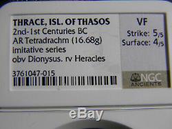 Thrace, Thasos Tétradrachme Grec Ancien Coin Ngc 5, 4 S, S Toned