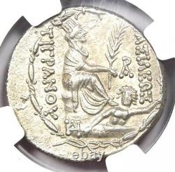 Tigranes II AR Tétradrachme Pièce des Rois d'Arménie 95-56 av. J.-C. Certifié NGC AU