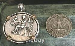 Treasure Coin Pendentif Authentique Grec Antique Alexandre Le Grand Artefact